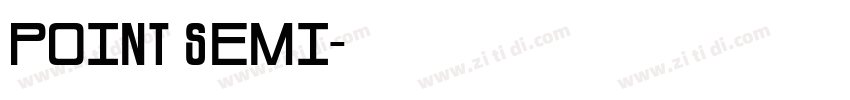 Point Semi字体转换